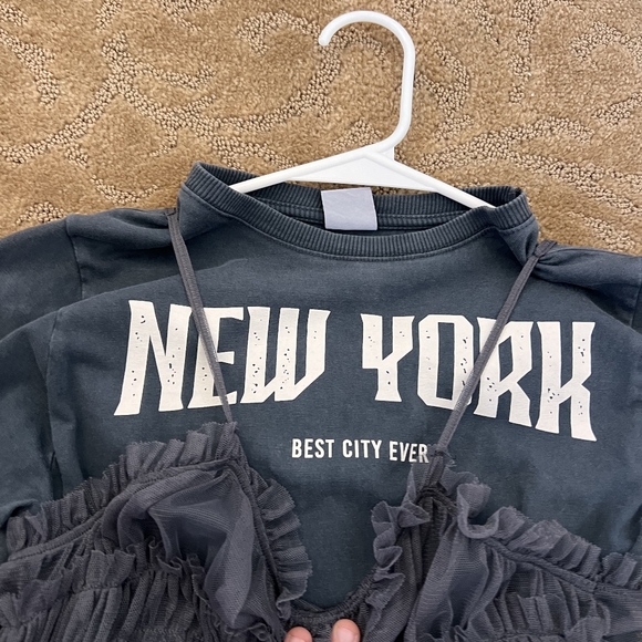 A Zara size 8 gray double dress - Picture 2 of 3